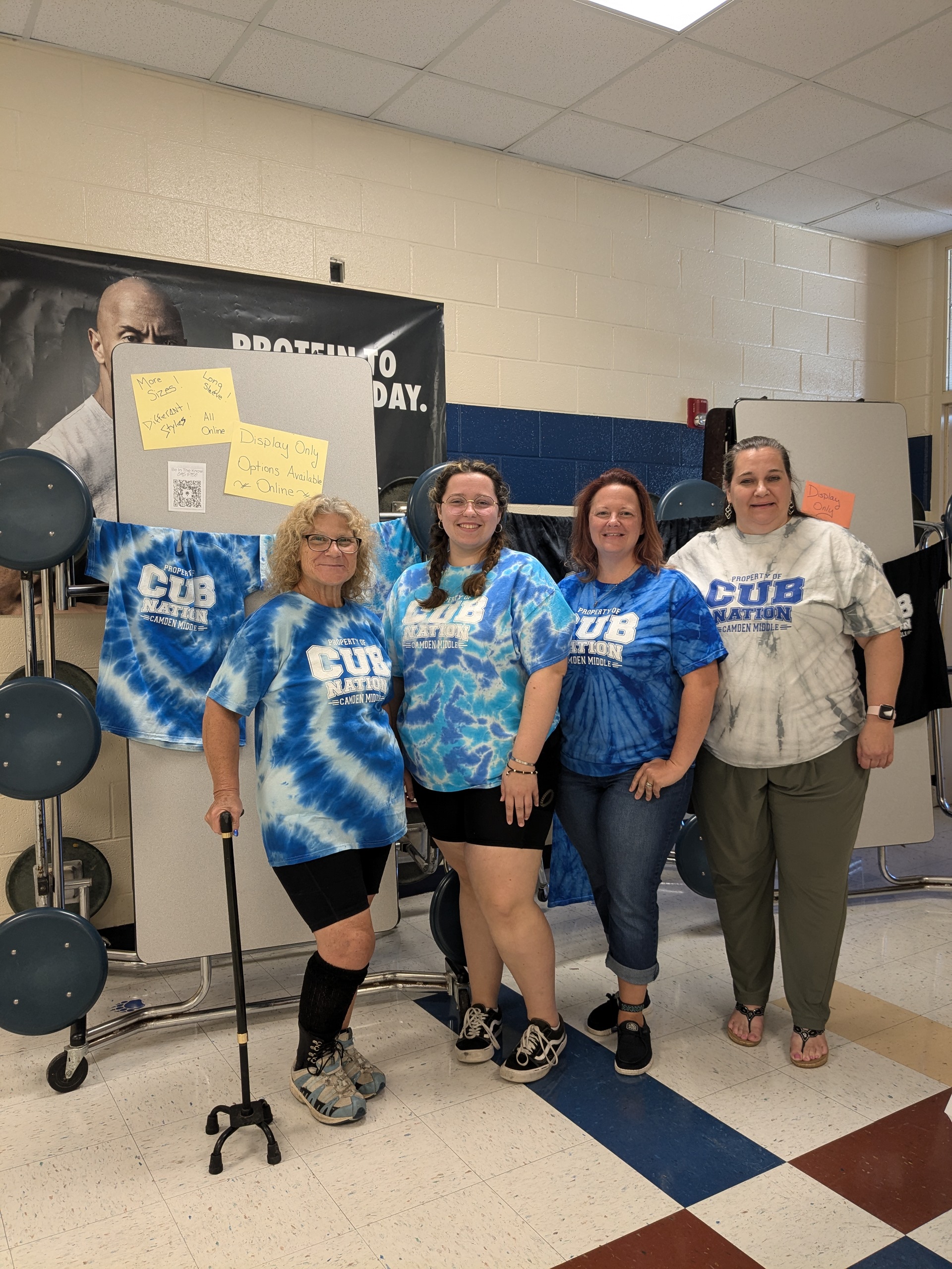 Our Board getting ready for Open House 